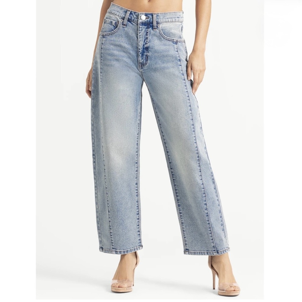 Jessica Simpson Myrtle Barrel Leg Jeans Sz 8 - Picture 14 of 14